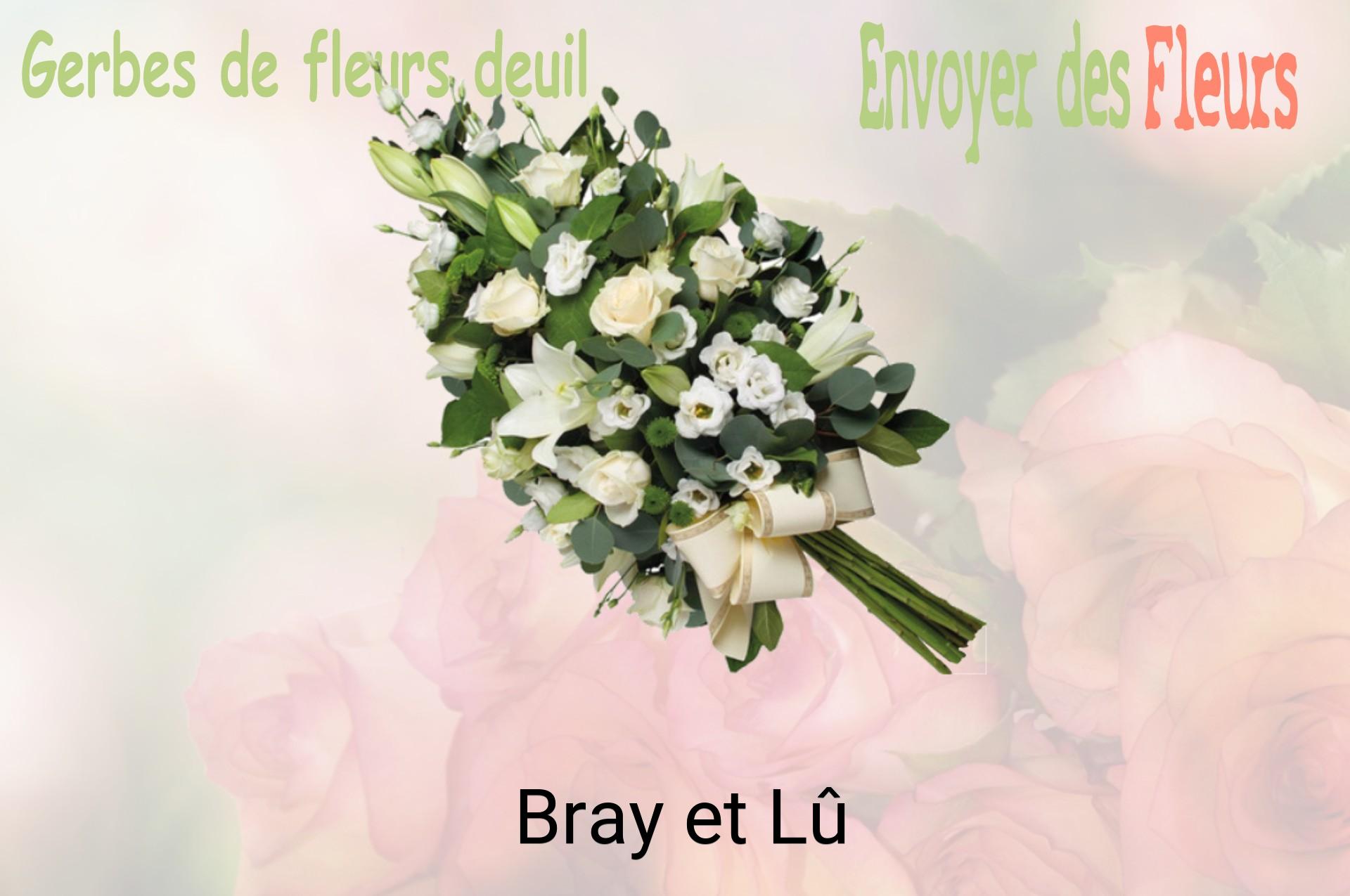 Gerbe de fleurs de deuil livrée à Bray-et-Lû